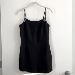 Forever 21 black romper with lace details